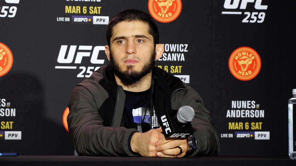 UFC 259 Islam Makhachev media day interview 1