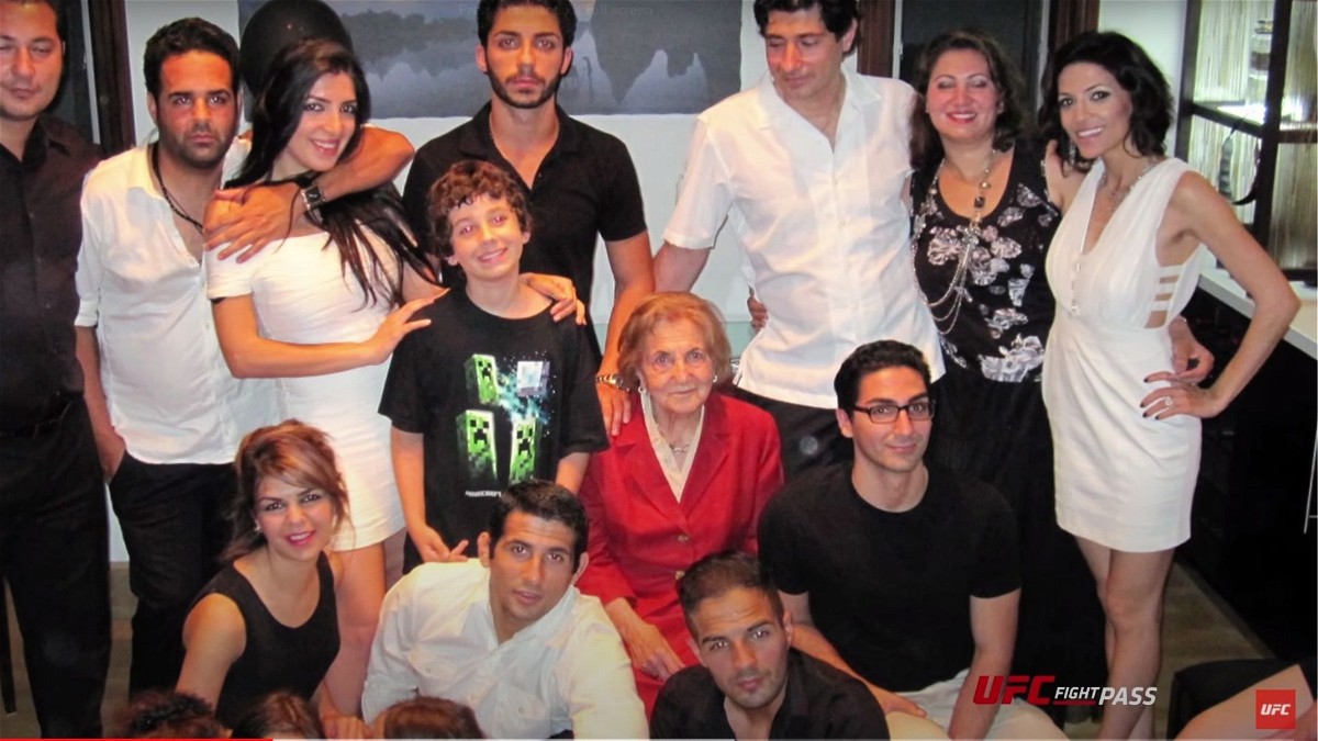 Beneil Dariush with his joint family