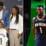 Zion Williamson with his family