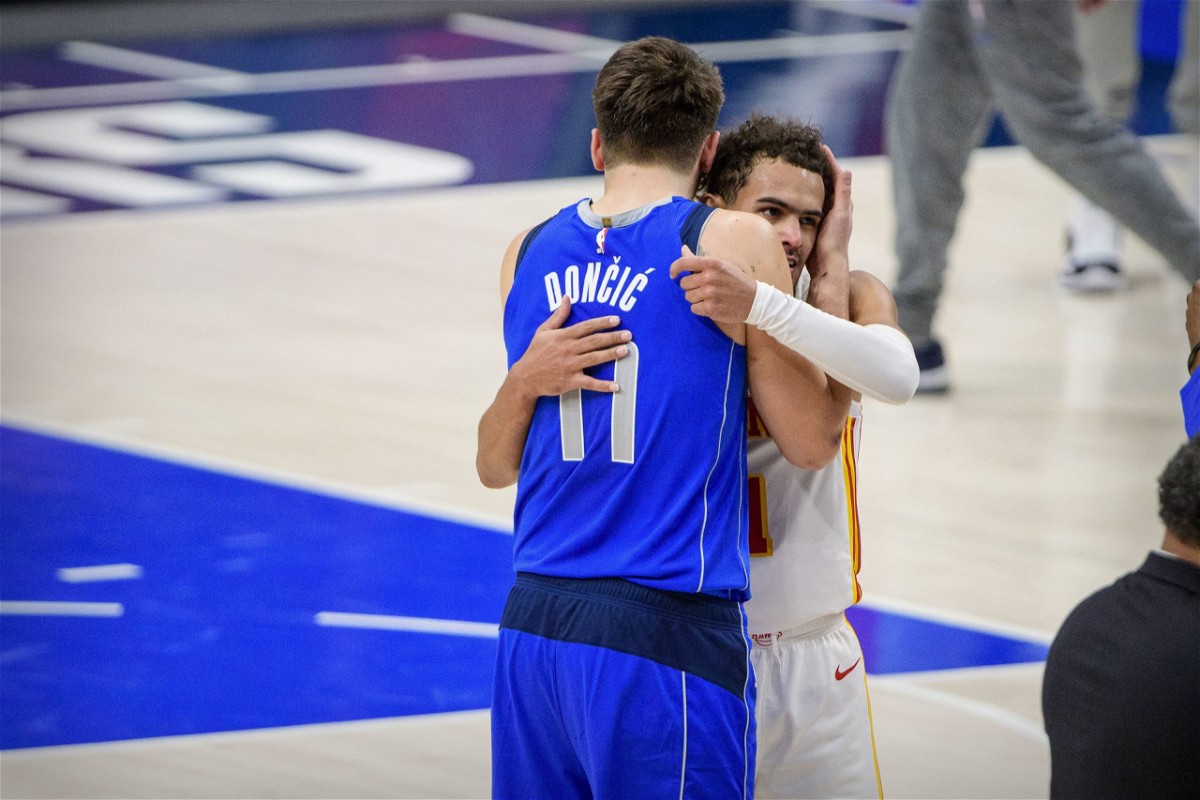 Luka Doncic and Trae Young postgame love
