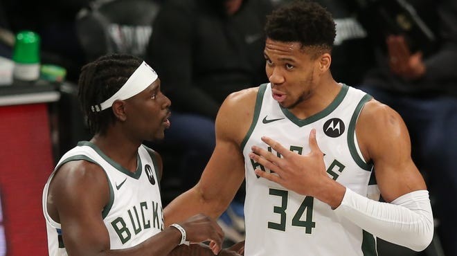 Milwaukee Bucks Giannis and Holiday discuss strategy