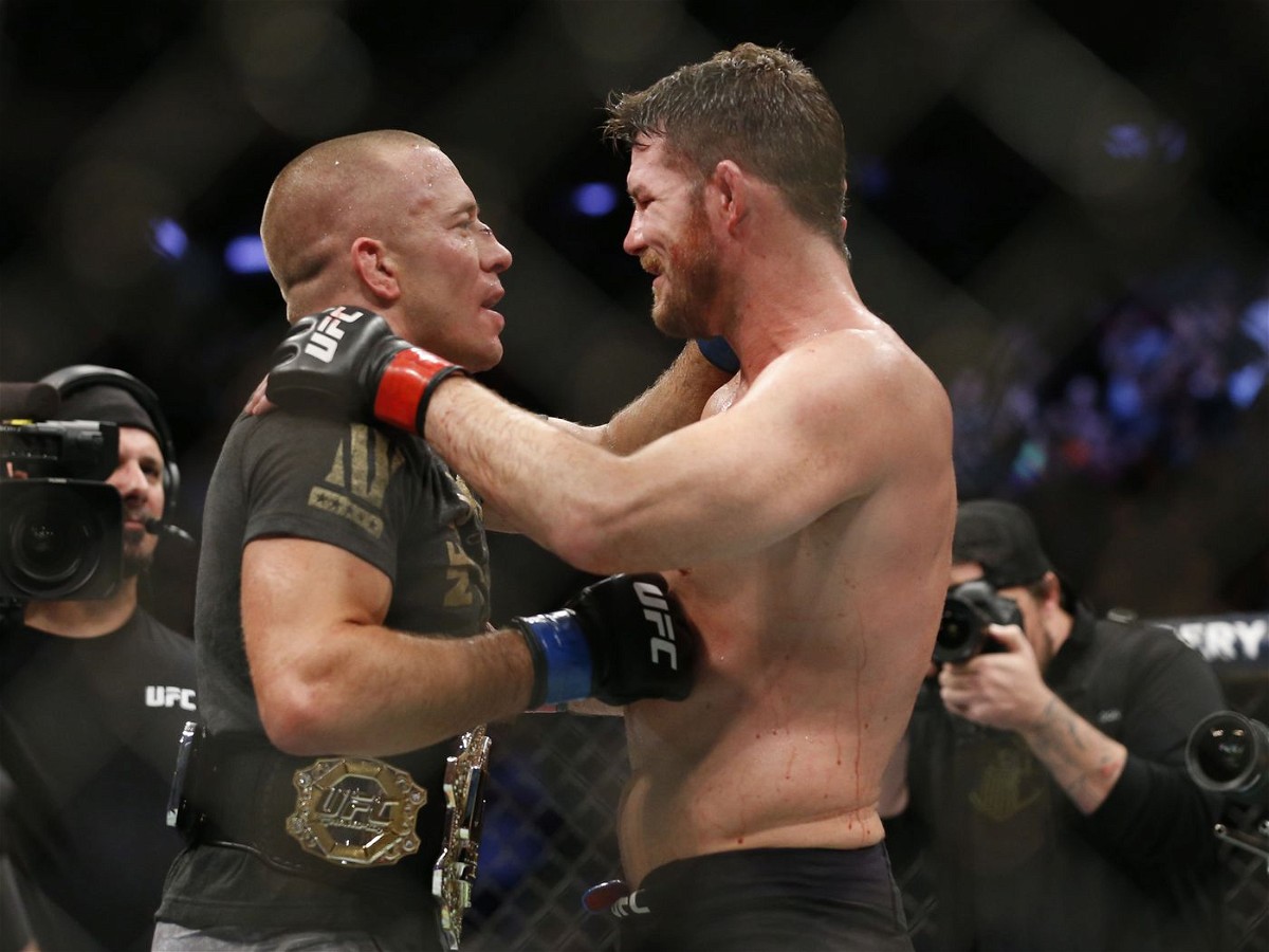 Georges St-Pierre and Michael Bisping