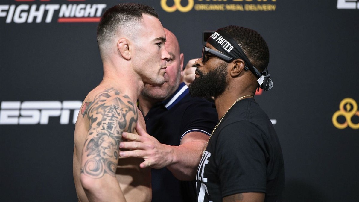 Colby Covington and Tyron Woodley