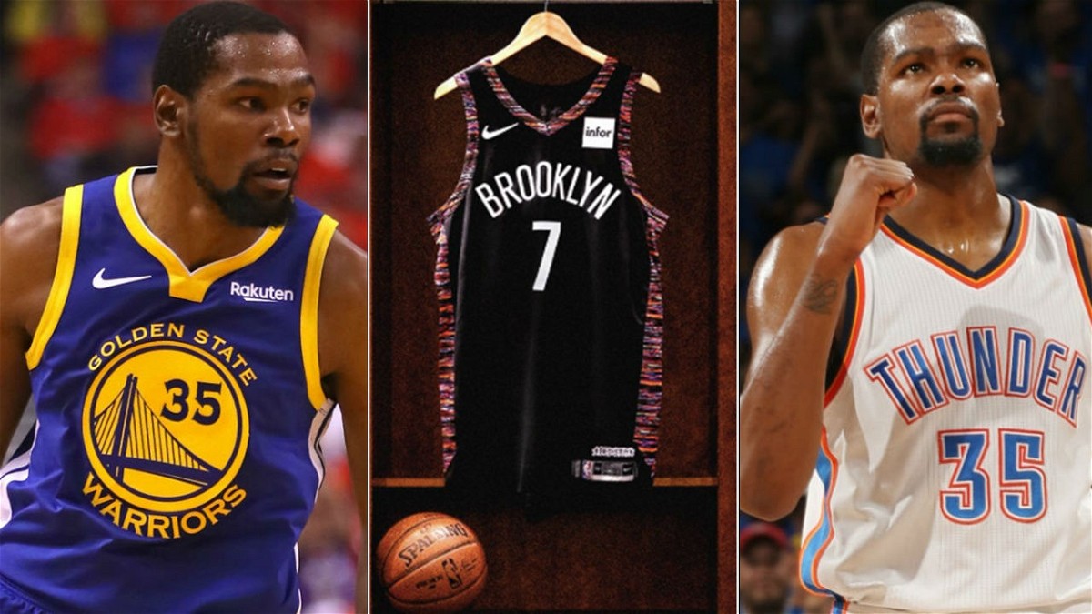 KD changes jersey number