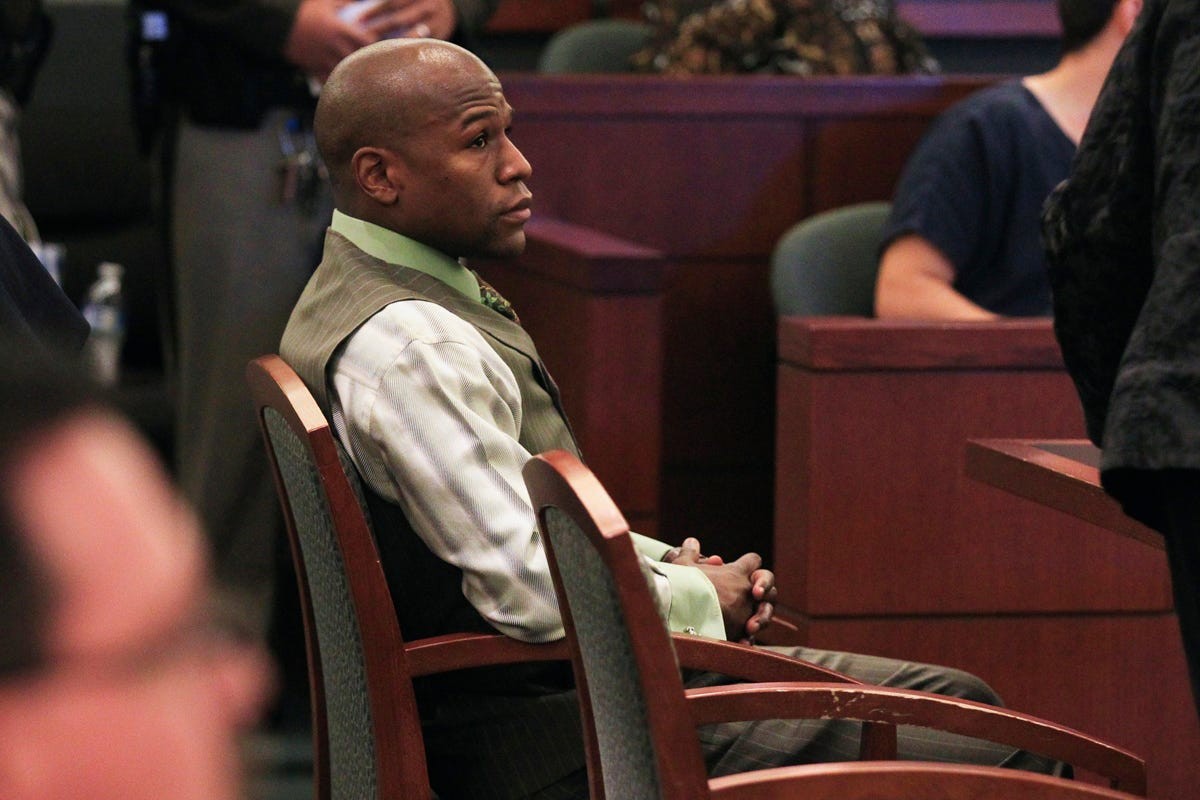 Floyd Mayweather at court in 2011