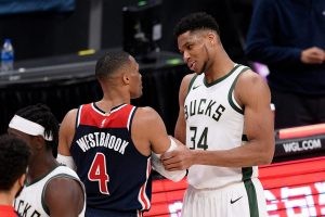 Giannis Antetokounmpo Russell Westbrook 