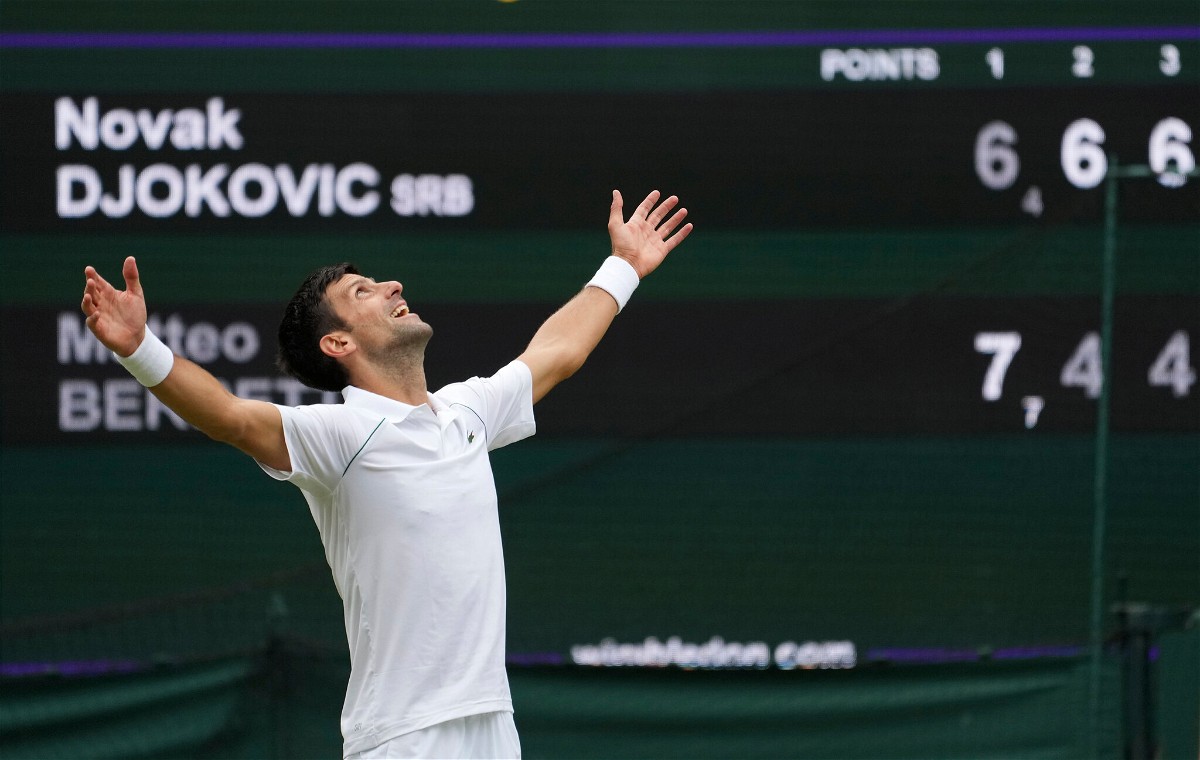Novak wins the Wimbledon
