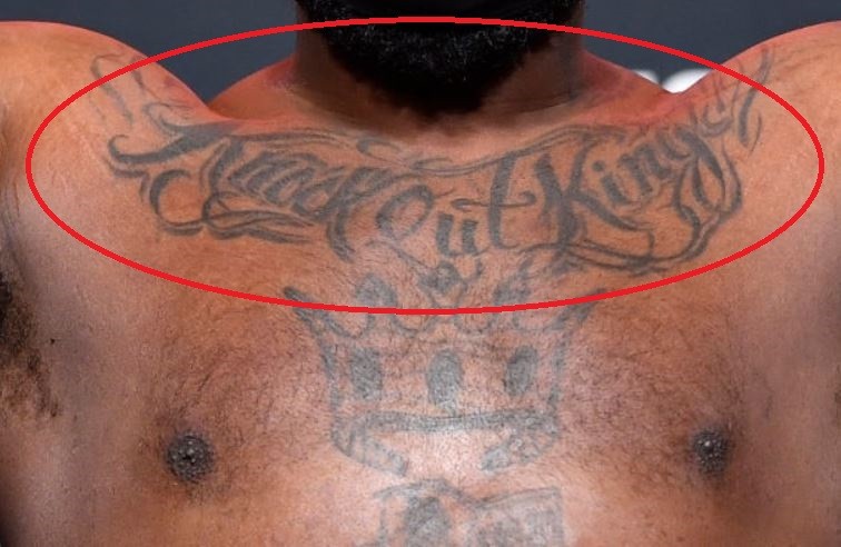 Derrick chest tattoo