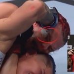 Priscila Cachoeira tries to cheat at UFC 269 against Gillian Robertson