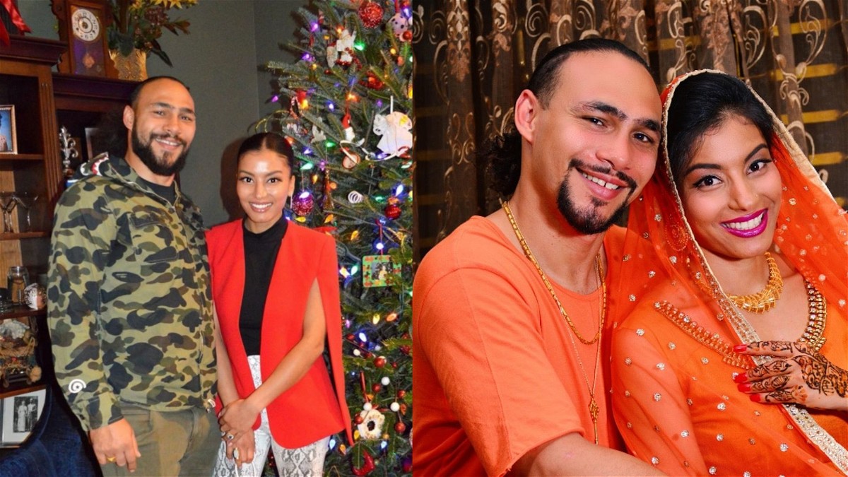 Keith Thurman with wife