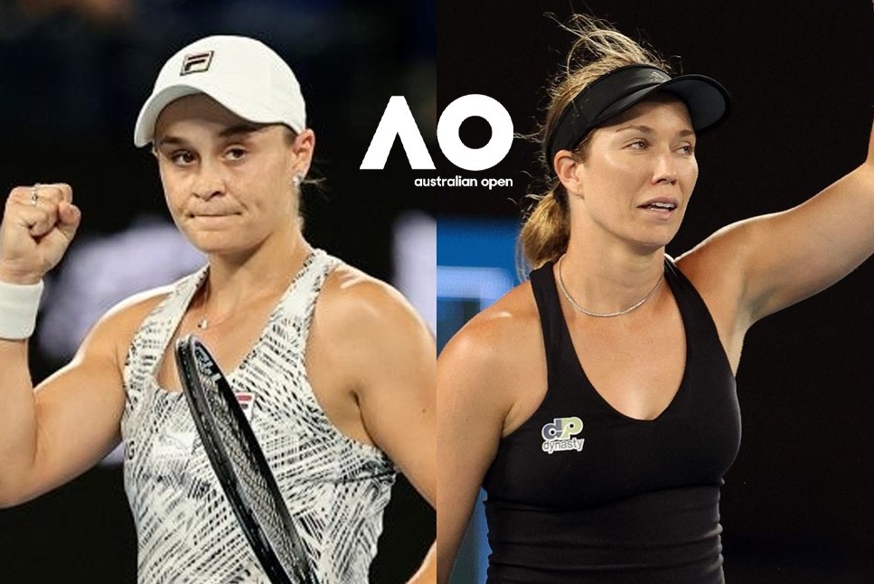 Ashleigh Barty and Danielle Collins