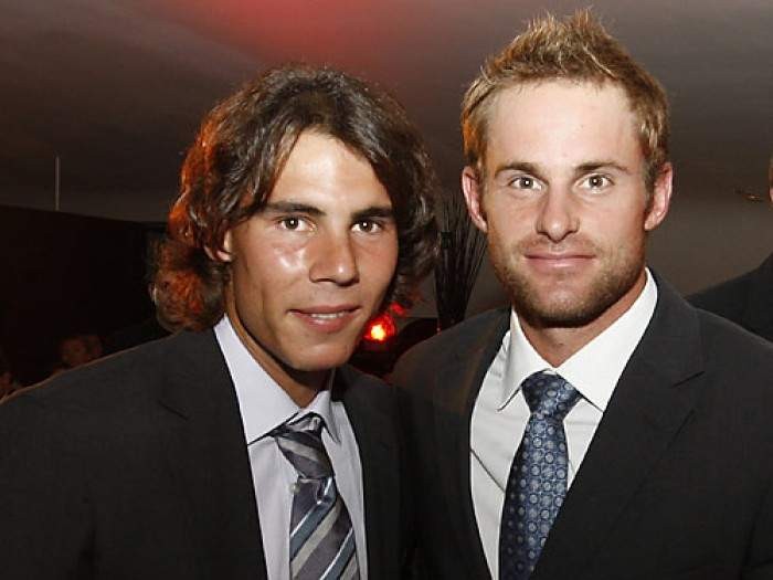 Rafael Nadal and Andy Roddick
