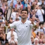 Novak Djokovic at Wimbeldon 2021