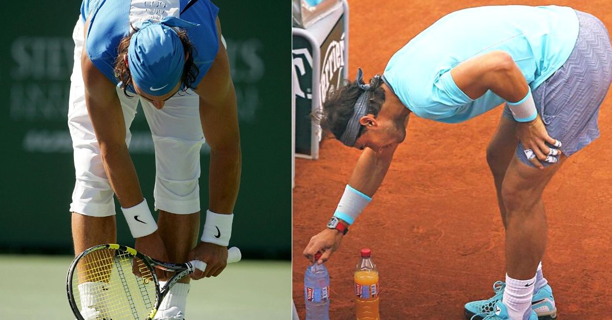 Rafael Nadal on-court rituals