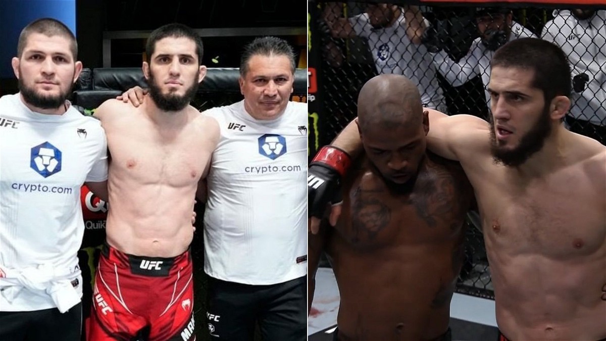 Islam Makhachev stops Bobby Green in the first round at UFC Vegas 49
