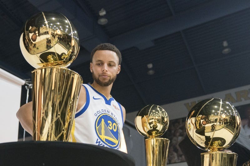 Steph Curry, part of the NBA 75TH Anniversary Team
