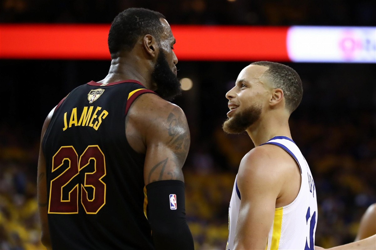 LeBron James and Stephen Curry via Twitter