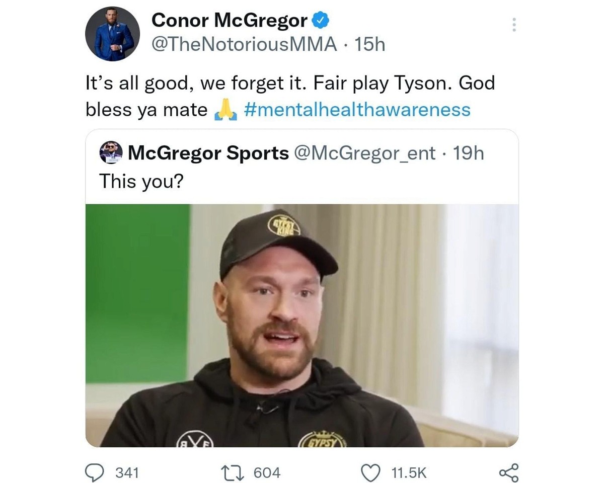 Conor Mcgregor tweet