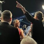 Savannah Marshall and Claressa Shields heated exchange after the fight (Credit: Twitter)