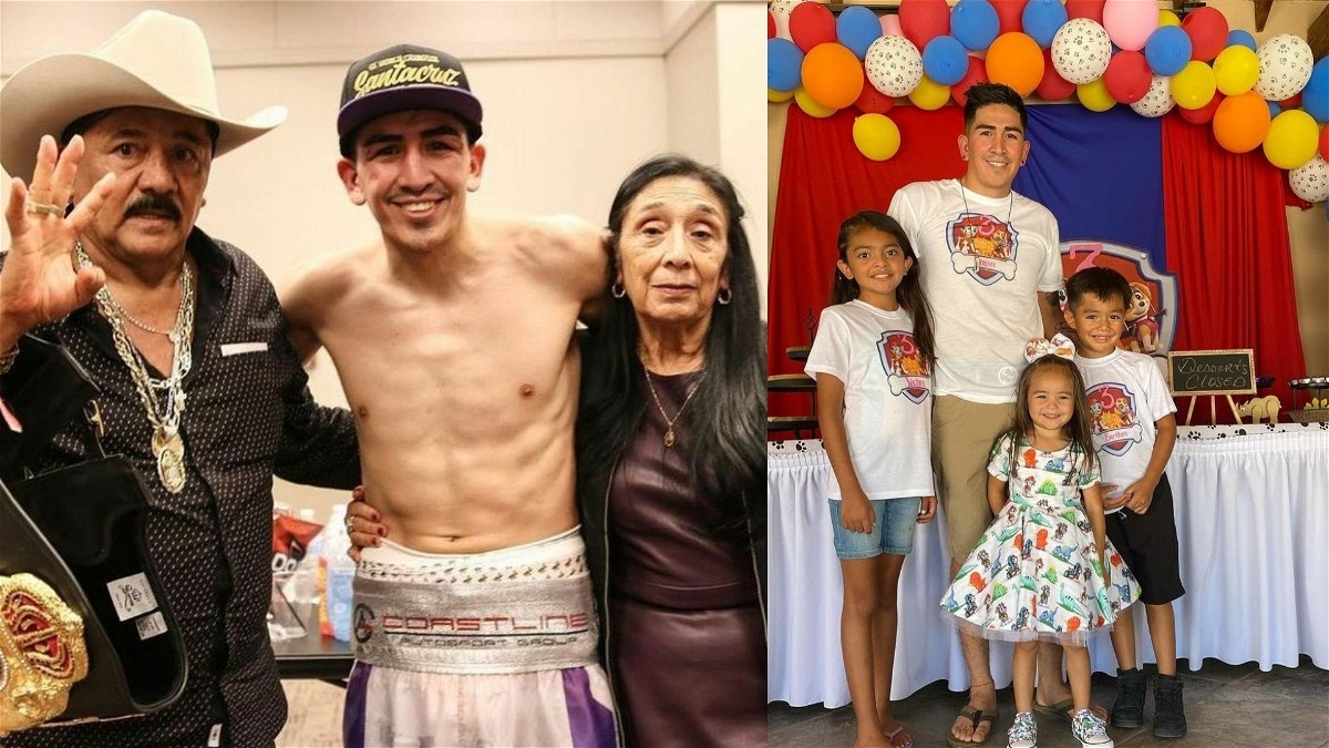 Leo Santa Cruz with family