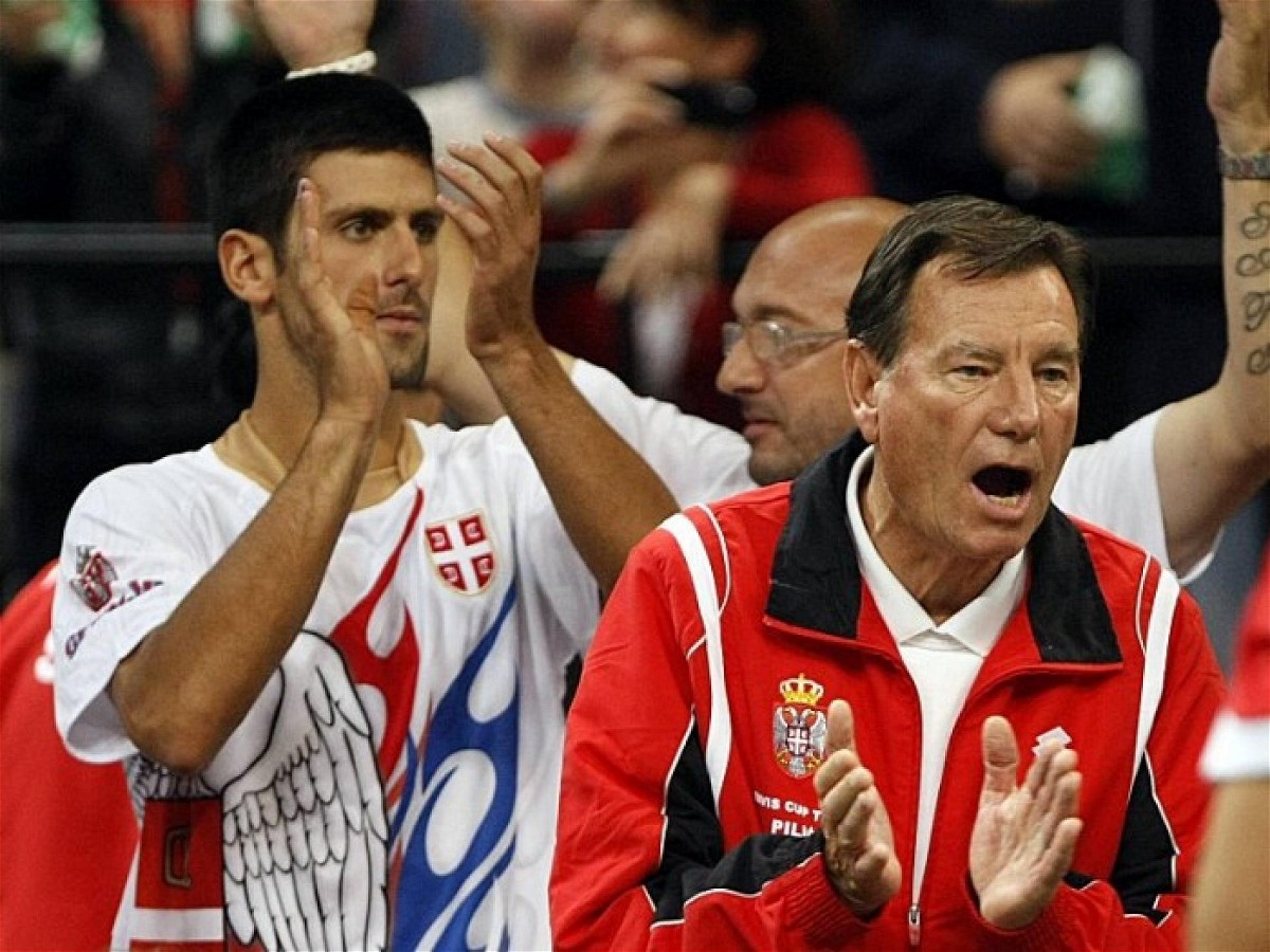Novak Djokovic and Nikola Pilic