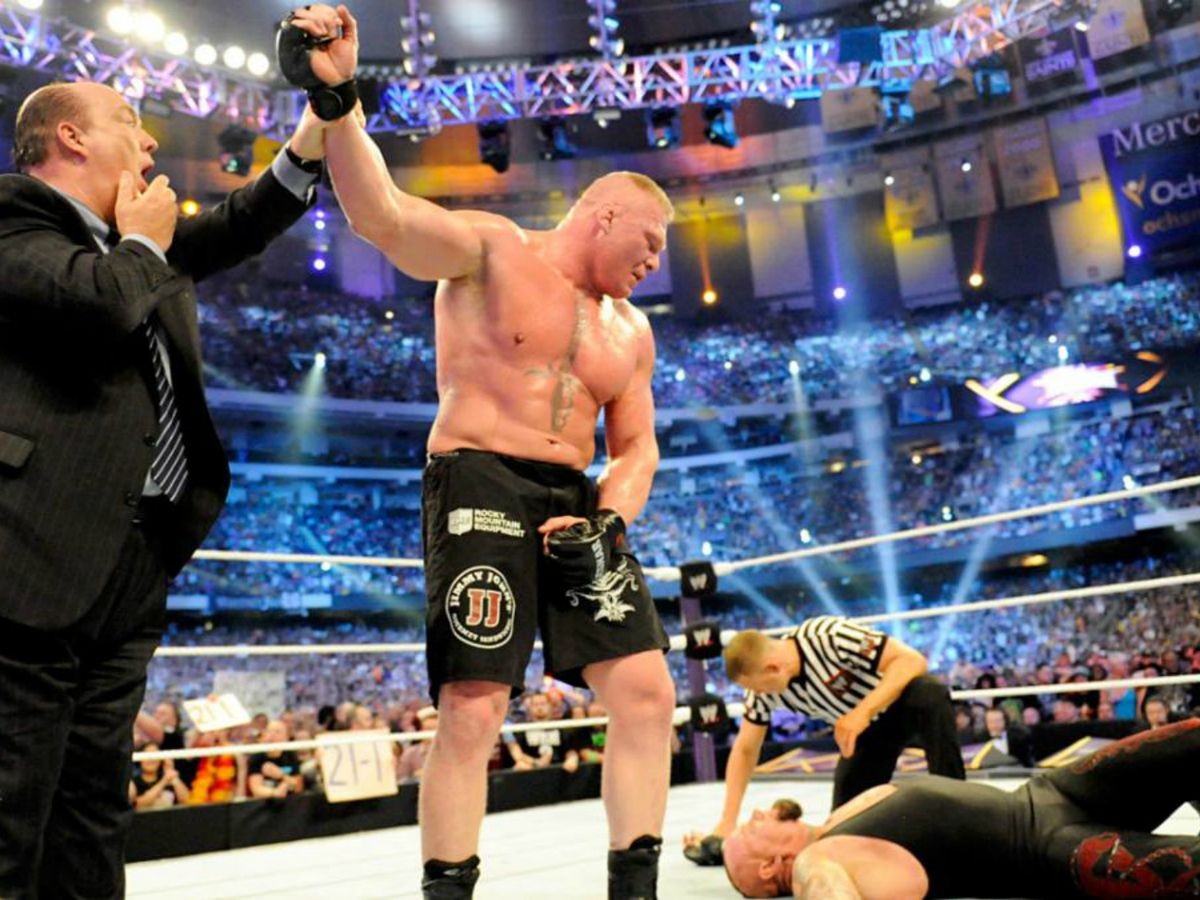 Lesnar ends The Undertaker's wrestlemania streak