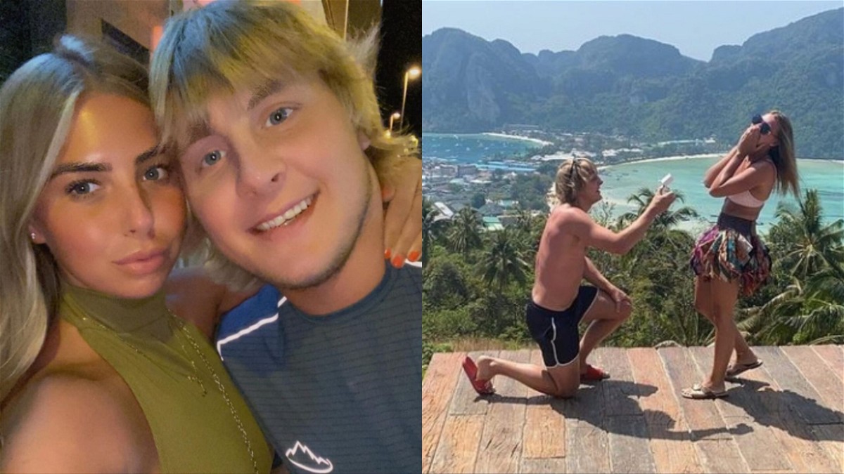 Paddy Pimblett and His Fiance Laura Gregory