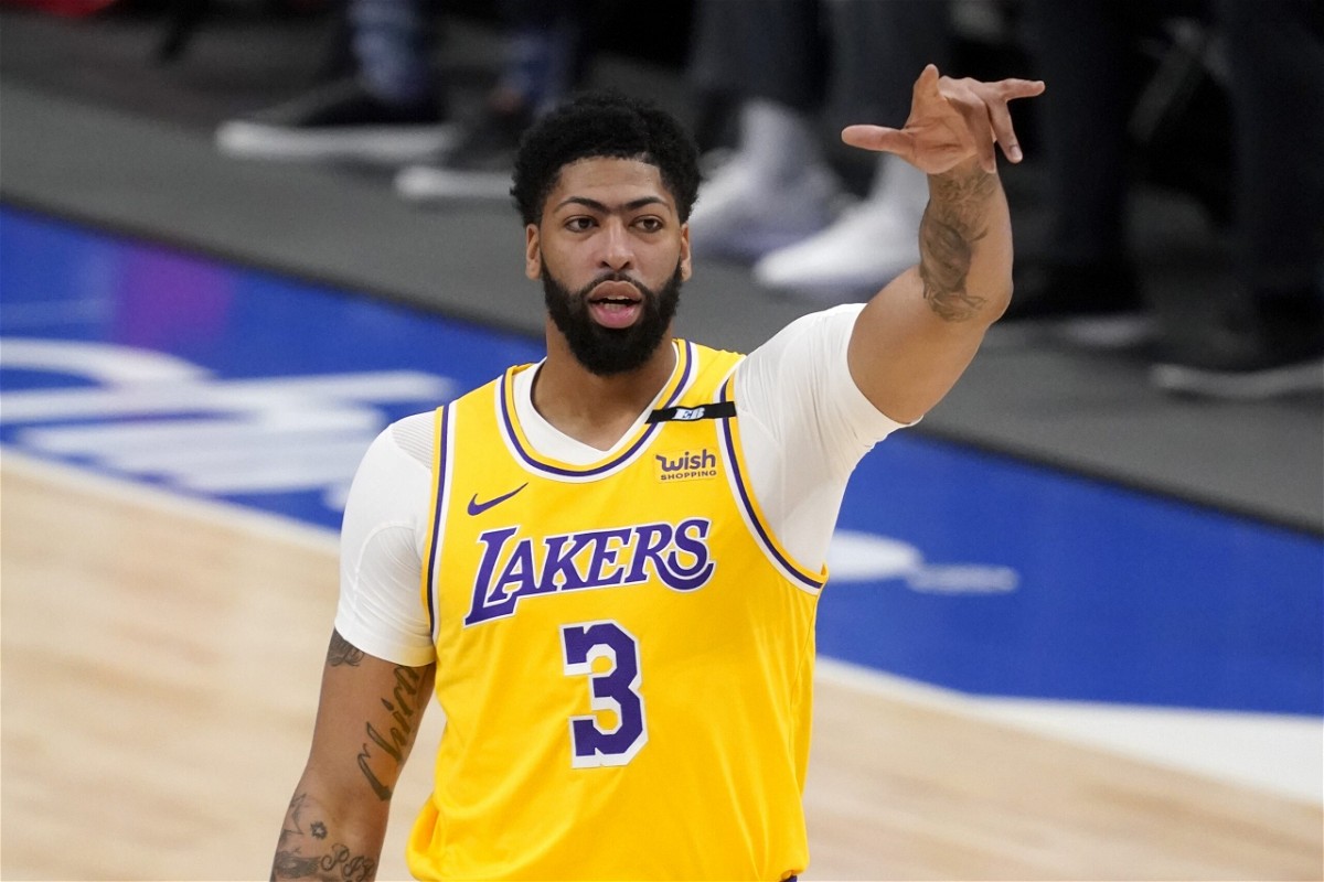 Anthony Davis of the Los Angeles Lakers via Twitter