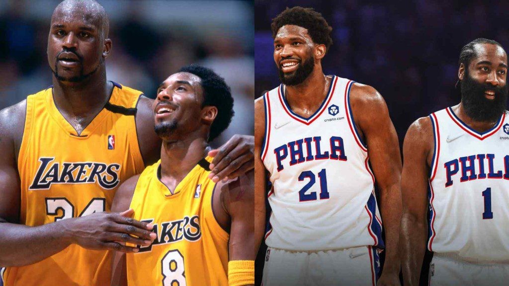 James Harden and Joel Embiid are being compared with Kobe Bryant and Shaquille O'Neal