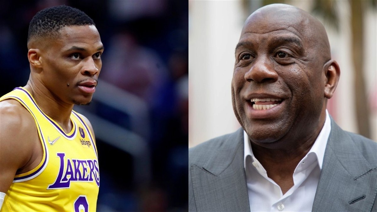 Russell Westbrook and Magic Johnson via The SportsRush