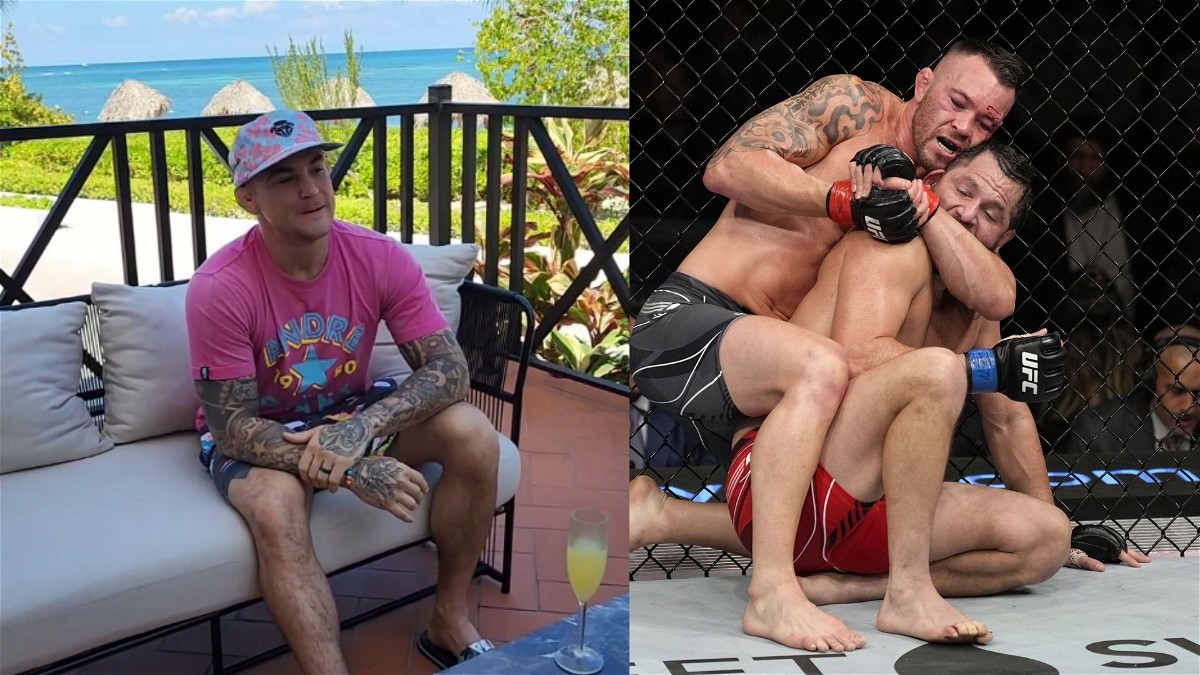 Dustin Poirier reacts to Colby Covington's call-out