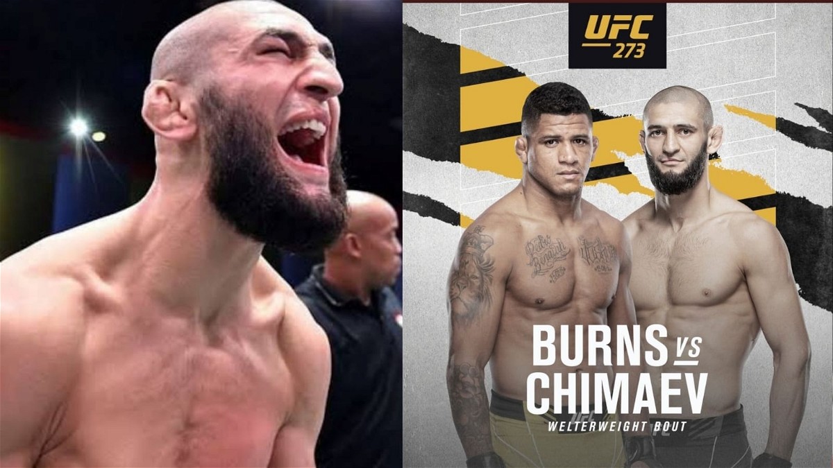 UFC 273 Gibert Burns vs Khamzat Chimaev