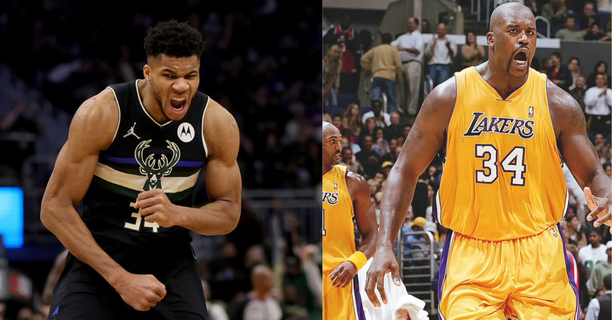 Giannis Antetokounmpo And Shaquille O'Neal