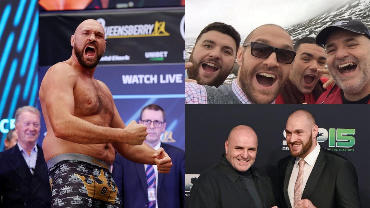 Tyson Fury with his father and brothers