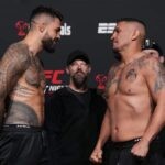 Tyson Pedro vs Ike Villanueva face off at UFC Vegas 52 weigh in