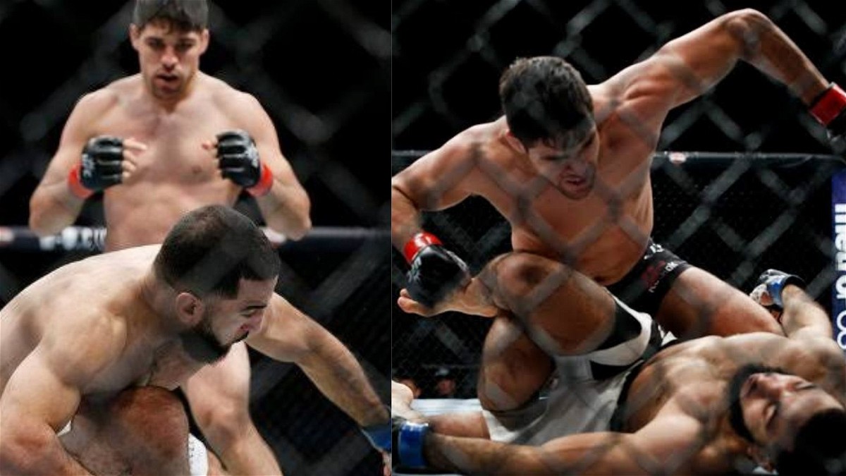 Vicente Luque finishes Belal Muhammad at UFC 205