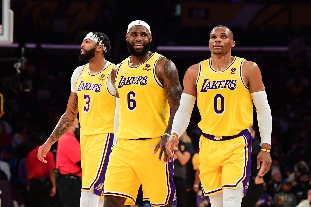 LeBron James, Russell Westbrook and Anthony Davis are listed as questionable for the Los Angeles Lakers