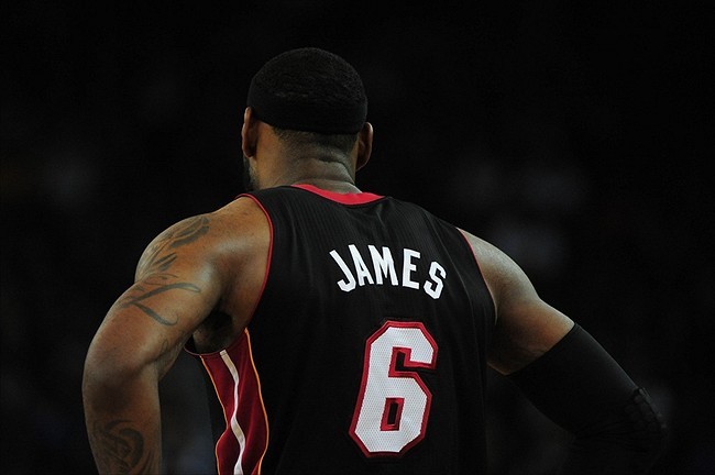 LeBron James Miami Heat number 6 via Twitter