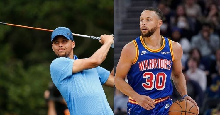 Stephen Curry playing golf