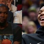 Kevin Durant and Giannis Antetokounmpo
