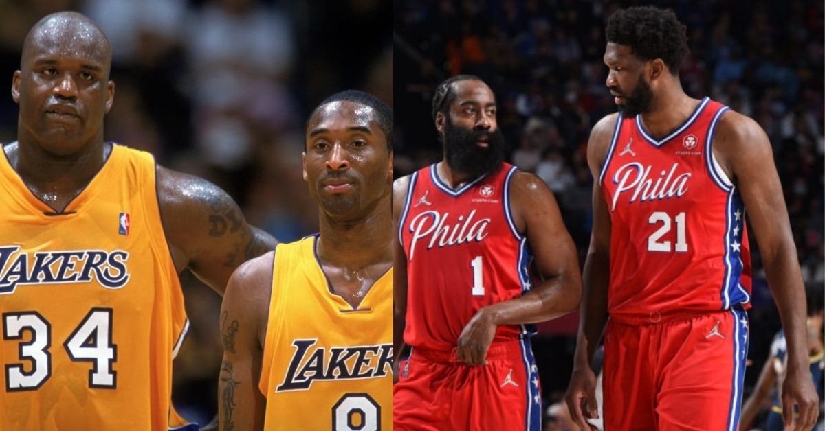 Shaquille O'Neal, Kobe Bryant vs James Harden and Joel Embiid