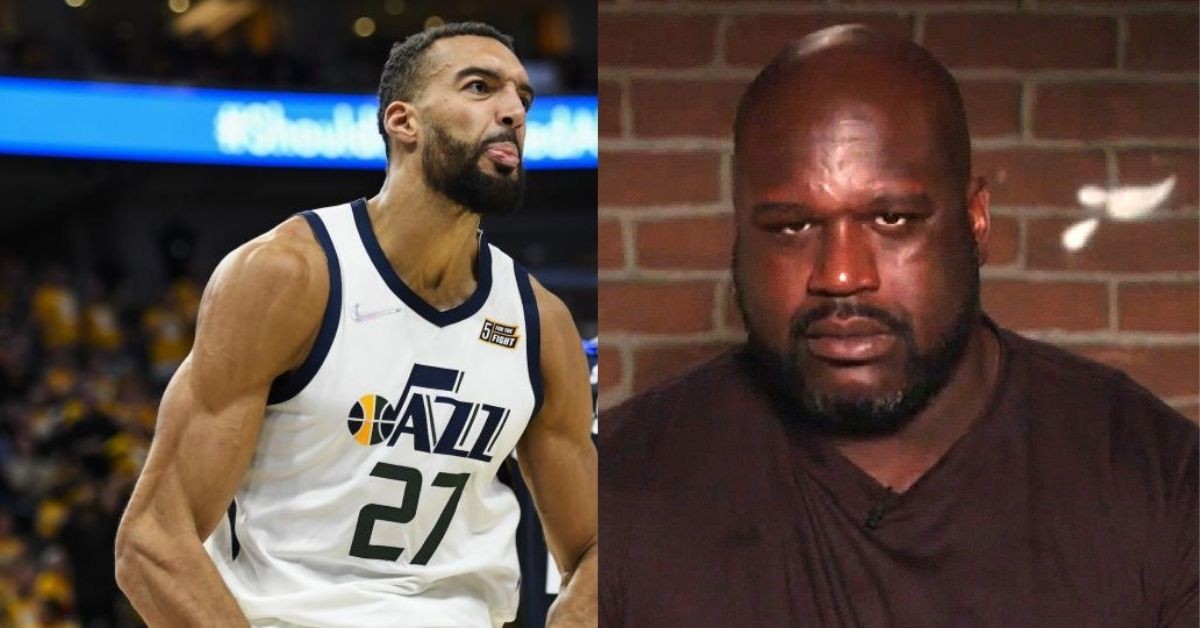 Shaquille O'Neal and Rudy Gobert