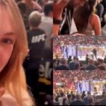 Girl tries to invade the Octagon UFC 274