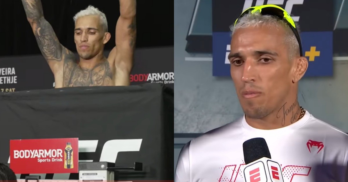 Charles Oliveira talks about his weight miss