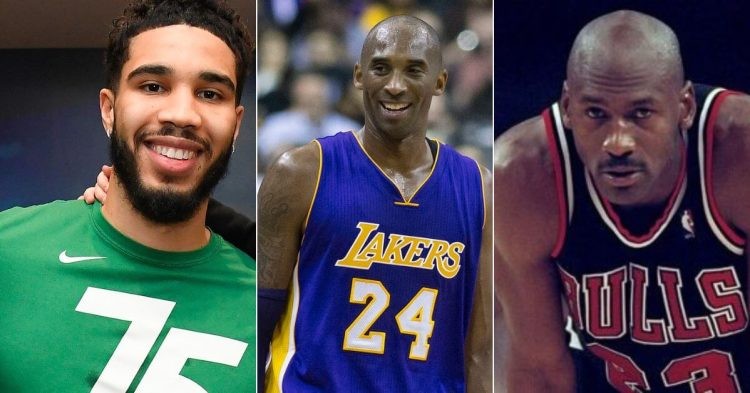 Jayson Tatum, Kobe Bryant and Michael Jordan
