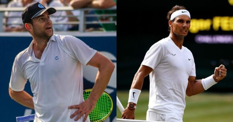 Andy Roddick and Rafael Nadal