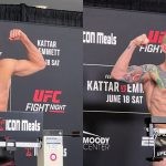 Calvin Kattar and Josh Emmett weigh in for UFC FIght Night