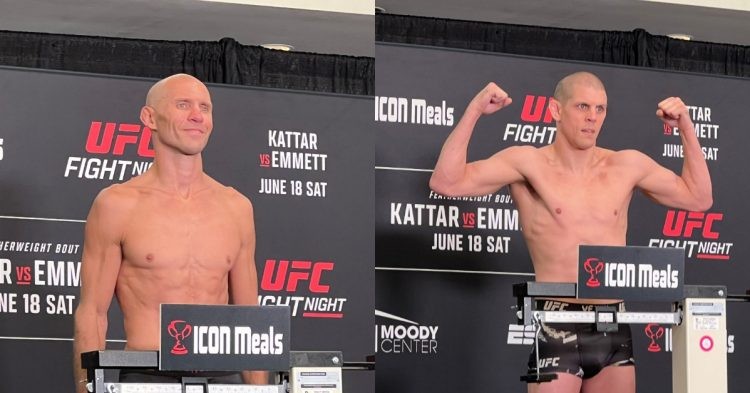 Donald Cerrone and Joe Lauzon weigh in for UFC Fight Night