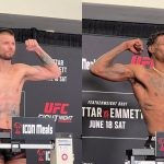 Tim Means and Kevin Holland weigh in for UFC Fight Night
