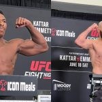 Joaquin Buckley and Albert Duraev weigh in for UFC Fight Night